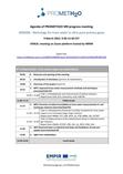 M9 Meeting - Agenda of PROMETH2O M9 progress meeting